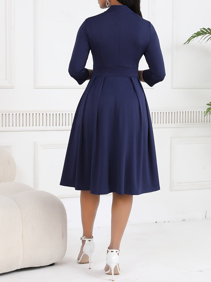 OLIVIA TIE-WAIST MIDI DRESS