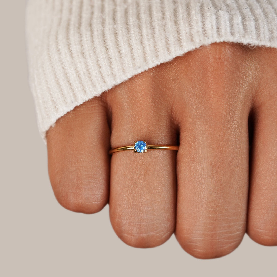 Gold Birthstone Rings