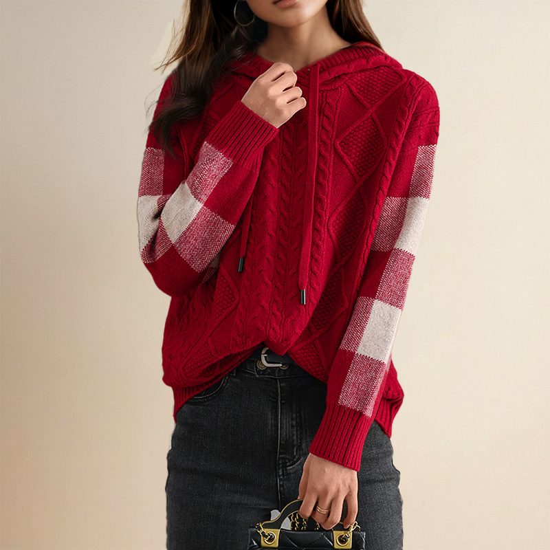 WARRINA | JACQUARD HOODED JUMPER