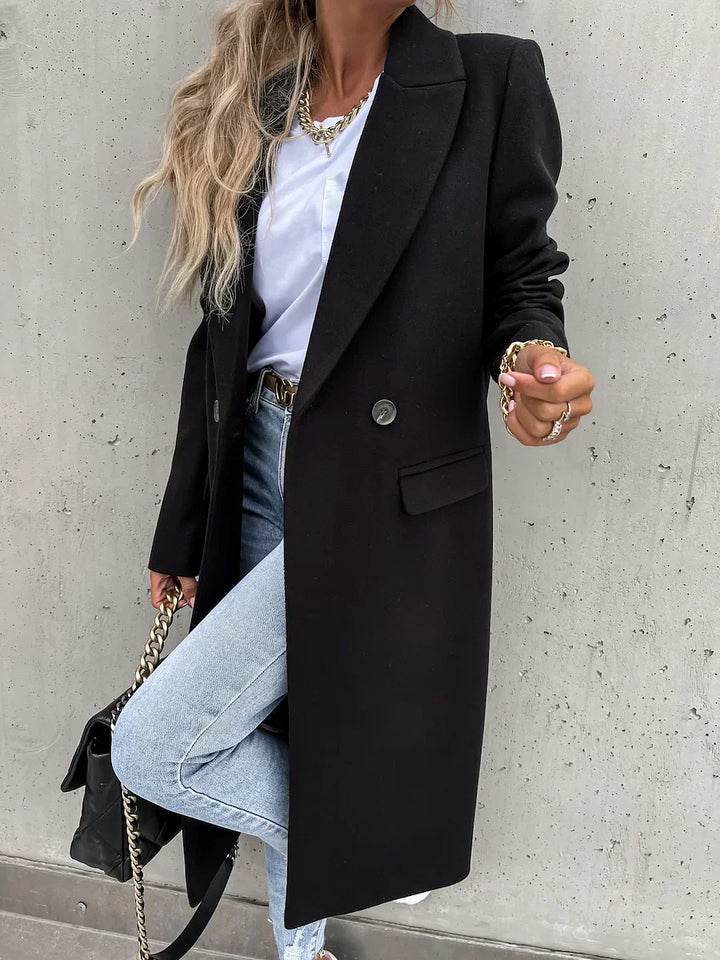 EVELYN - CLASSIC WINTER COAT WITH LAPELS